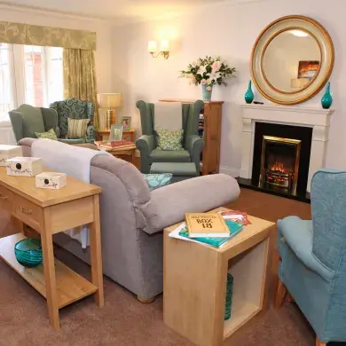 Lounge at Ashchurch View care home