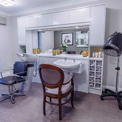 Hair and Beauty Salon at Harper Fields care home in Coventry