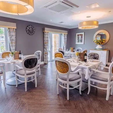 Dining Room at Rose Water Place Care Home in Maidstone