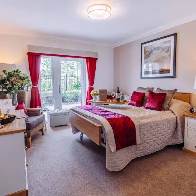 Bedroom at Rose Water Place Care Home in Maidstone