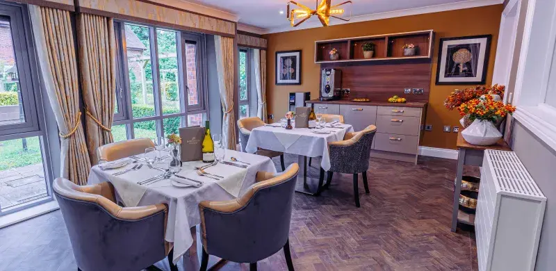 Private Dining at Harper Fields care home in Coventry