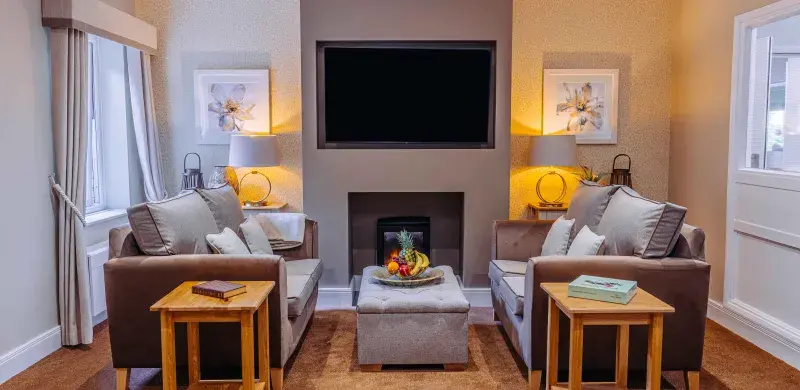 Lounge at Lanercost House Care Home in Carlisle